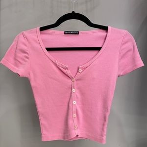 Brandy Melville Bright Pink Zelly Top